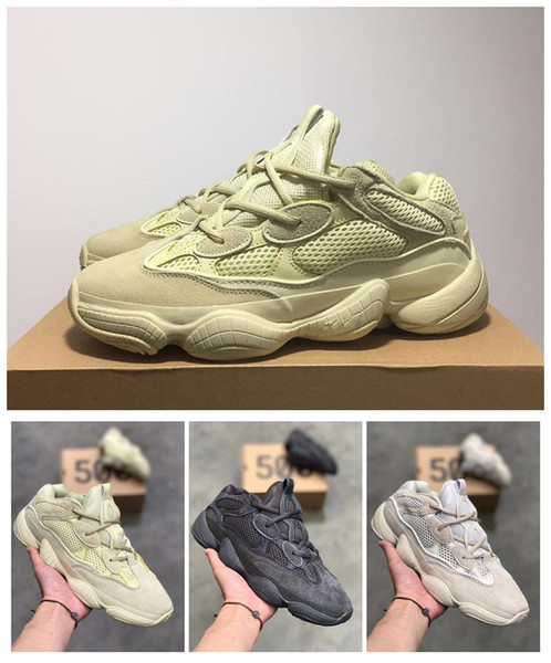 Kanye West 500 Wave Runner Best Quality Classic Athletic Running Shoes With Wave Runner 500 Kanye West Sports Shoes Fashion Sneaker