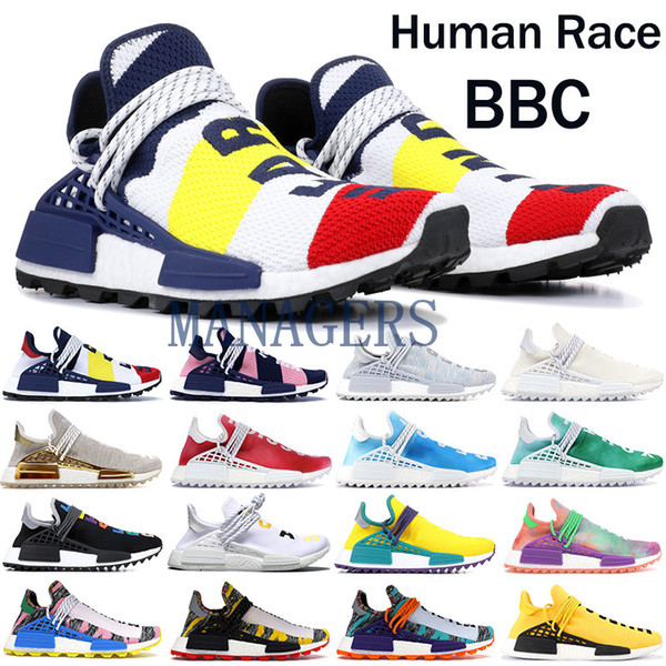 NMD Human Race BBC Running shoes Pharrell Williams Solar Pack Mother designer shoes mens womens friends and family Oreo Nerd Sneakers