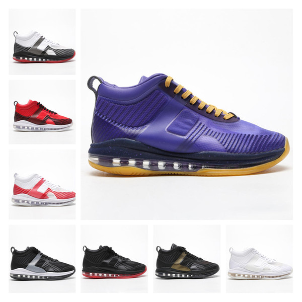 Icon QS Basketball Shoes Men Purple White Black Red Grey Pink Mens Trainers Sports Shoes Luxury Designer Sneakers with box Size 40-46