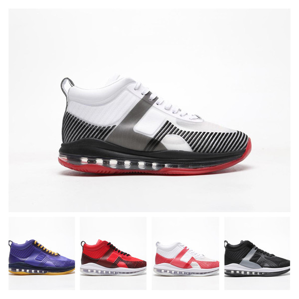 New Icon QS Basketball Shoes For Men White Black Red Grey Purple Pink Mens Trainers Sports Shoes Luxury Designer Sneakers Size 40-46