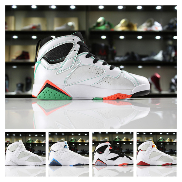 Mens 7s Basketball Shoes French Blue Fuchsia Glow Hare Verde Pure Money Men Women Trainers Sports Shoes Designer Sneakers Size US5.5-13