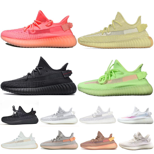 Big Size 36-48 Antlia Pink Static Reflective V2 Men Running Shoes True Form Clay Kanye West Women Sport Sneakers Designer Trainers Shoe 5-13