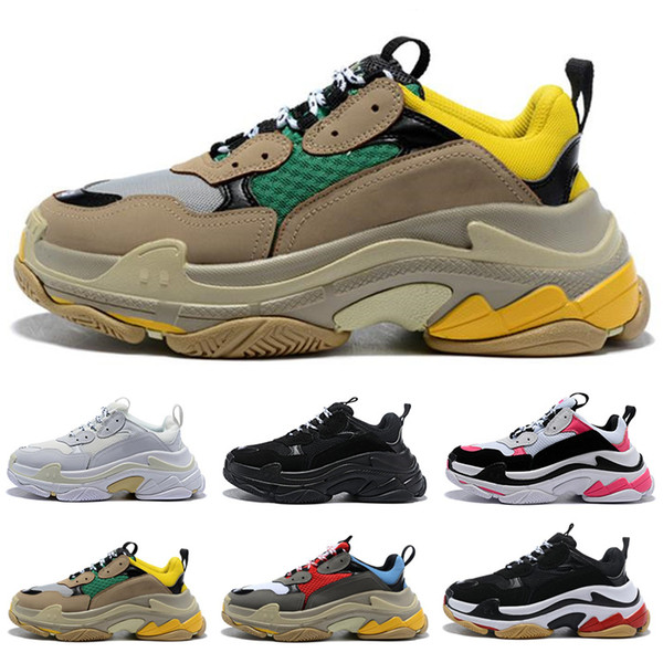 2019 New Paris 17FW Triple S Men's Sneaker Triple-S Casual Luxury Dad Shoes Women Beige Sports Tennis Designer Running Trainers Shoes 36-45