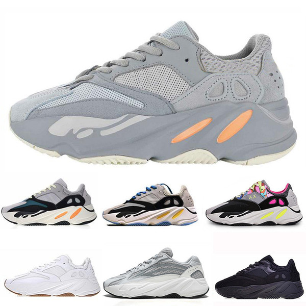 2019 Wave Runner 700 Mens Running Shoes Mauve Inertia Geode Womens Kanye West 700s Designer Sport Sneakers Trainers Shoes Size 36-46