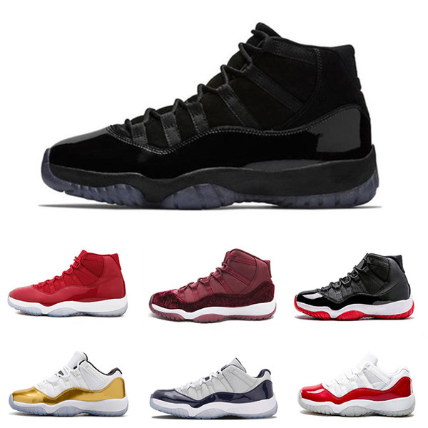 Air Mens 11s XI Basketball Shoes Retro for Women Low And High Triple Black White Designer Luxury Sports Sneakers Trainers Maxes Shoes 40-47