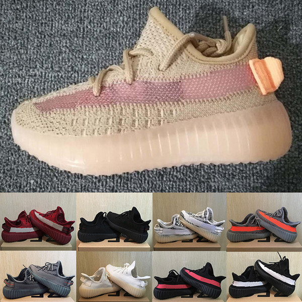 Hyperspace Clay True Form 2019 Kanye West V2 Kids Designer Shoes Static Boys Girl 700 Children Sport Sneakers Running Trainers 28-35