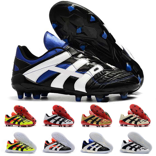 2019 Predator Accelerator Soccer Boots Electricity FG 98 Classic Football Boots Soccer Cleats Shoes Size US 6.5-11