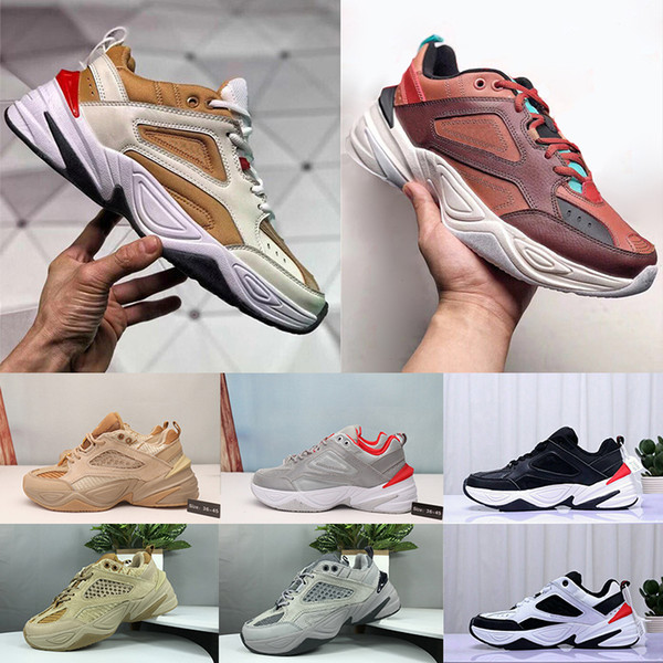 2019 Designer Old Men Air M2K Tekno V2 Mens Sport Running Shoes Womens Sneakers Athletic Trainers Professional Outdoor Shoes Size US 5.5-11