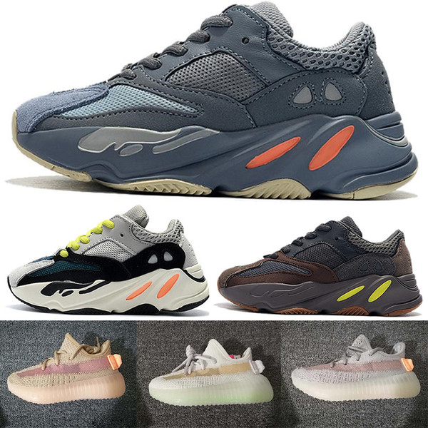 2019 Inertia 700 V2 Kids Designer Shoes True Form Hyperspace Clay Boys Girls Kanye West Children Sport Sneakers Running Trainers 28-35