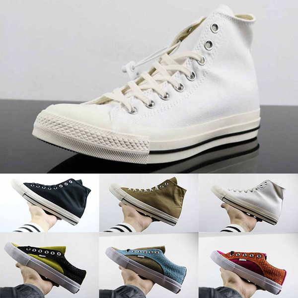 Discount Old Skool Sk8-Mid Pro Casual Shoes Shock Trainers Mens Women Skateboard Shoes Triple Black White Canvas Shoes Designer Sneaker 35-4