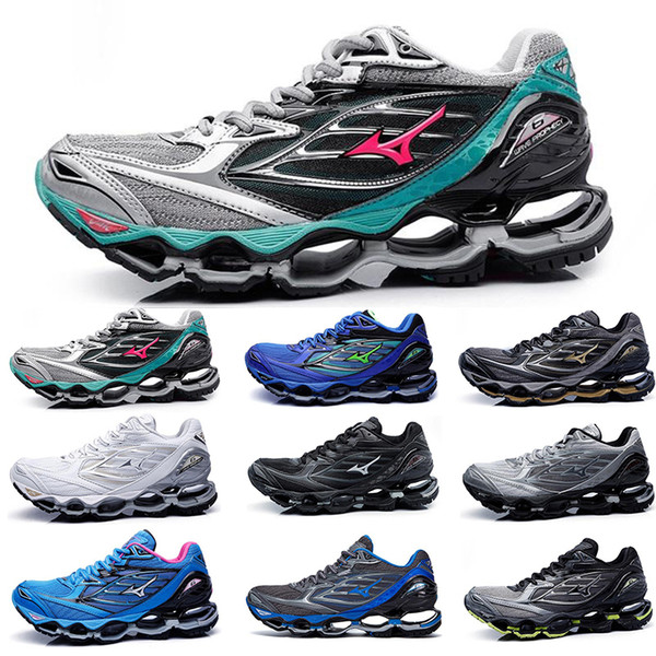 Classic Mizuno Wave Prophecy 6 Running Shoes For Mens Designer Hot Authentic Sports 2019 Women Trainers Sneakers Hiking Shoes Size 36-45