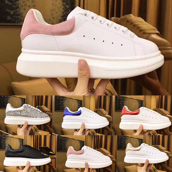 2019 Trainers Luxury Desinger Women Men Casual Running Shoes Leisure Dress Shoes Leather Wedding Daily Sneakers 35-45