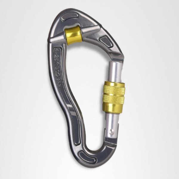 Professional Top Quality With Lock Carabiner Hot Aluminum Magnesium Alloy Fish shape Outdoor climbing and rock climbing fire rescue