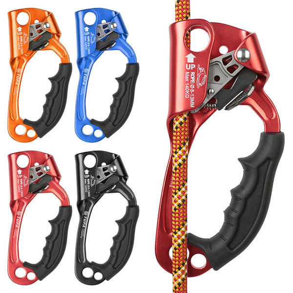 Hand Up Rock Climbing Tree Gear Equipment Rope Clip for 8~13MM Rope Climbing Supplies Climbing Mountaineering Safety Protection