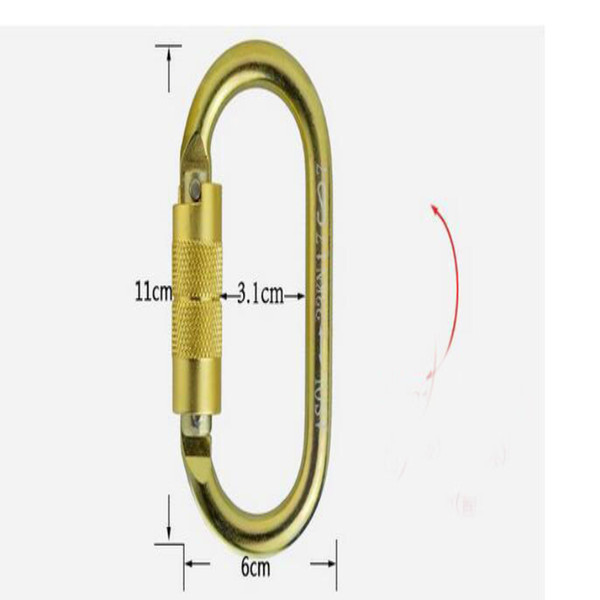 High Quality Wholesale 10/LotCarabiner Durable Climbing Hook Aluminum Camping Accessory Fit for Outdoor Sports