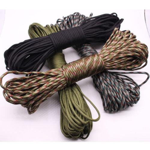 New Camouflage Umbrella Braided Rope Mountaineering Ropes Tent Climbing Survival