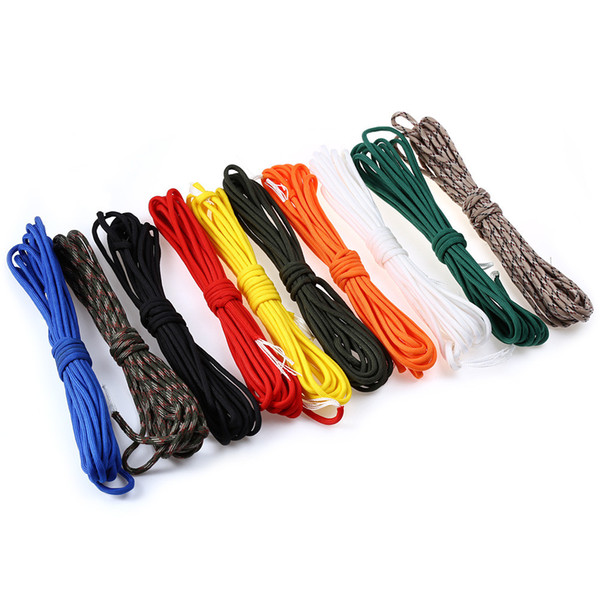 Outdoor Action Sports Paracord Rope Multifunctional 7 Core Lanyard Rope 4 .5m Umbrella Rope Camping Equipment Emergency Survival Parachute