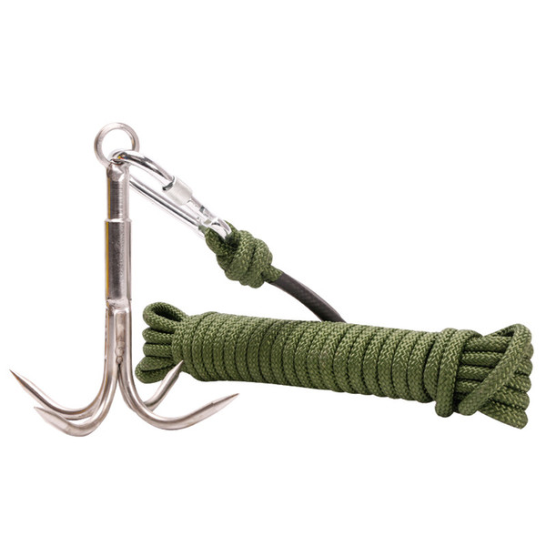 Stainless Steel Climbing Claw Outdoor Safety Grappling Hook Aquatic Anchor Hook Gravity Flying Tiger Claw Survival Tool