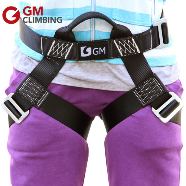 S Size Safety Climbing Harness Outdoor Rope Rappelling Zipline Rock Mountaineering Equip Garden Play Half Body Harness