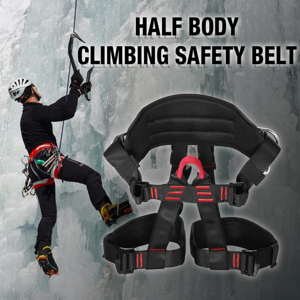 Climbing Safty Belt Ingenuity Professional Mountaineering Rock Climbing Belt Rappelling Safety Strap Work Safety Belt Y5593