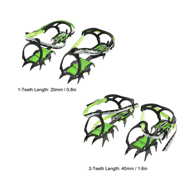 14-point Dispositivo di Trazione In Acciaio Al Manganese Climbing Gear Ramponi Pinze Ghiaccio Crampon Alpinismo Ghiacciaio Ghiaccio di Viagg