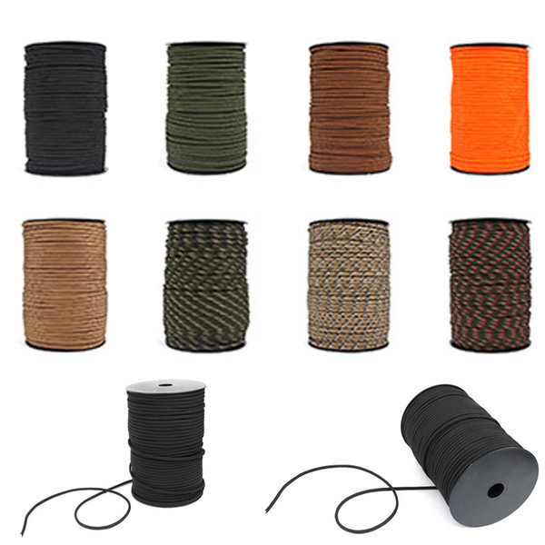 550 Outdoor Climbing Bundled Tent Rope 9-Core Umbrella Rope Life-Saving Escape Engineering Protection Rescue Safety Rope 100m Free DHL M366F