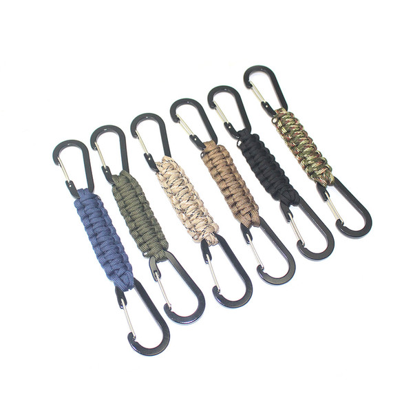 Outdoor Multi-purpose Multi-function Hook Carabiner Key Hang Buckle Wire Carabiner Key Chain Fast Hang Buckle Free Shipping