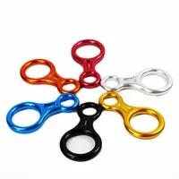 35KN Belay Device Figure 8 type Durable Rock Climbing Descender Aluminum Rappel Device Abseil Device Ideal for Climber