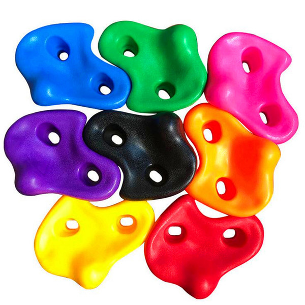 Outdoors Climbing Rock Climbing Holds with Mounting Hardware tools High quality and safety Color random Resin children climbing rock climbin