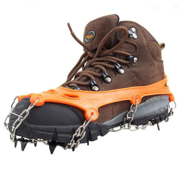 Mountaineering Crampons Footwear Traction Cleats 11 Teeth Ice Snow Grips Crampons for Fishing Hiking Climbing Free Shipping