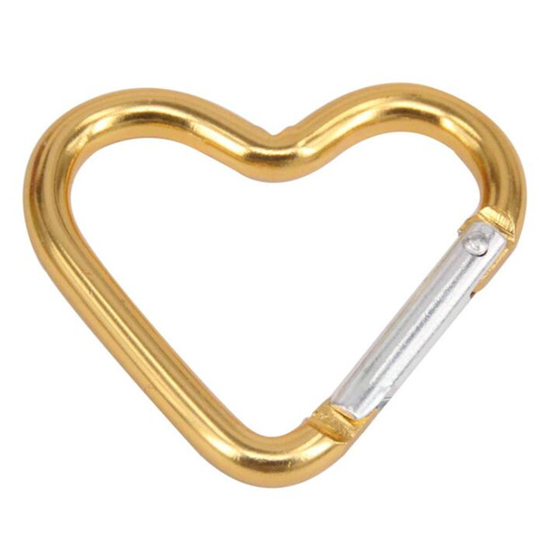 Heart Shaped Carabiner Aluminum Alloy Outdoor Survival Hook Buckle Camping Backpack/Bottle Hanging buckle