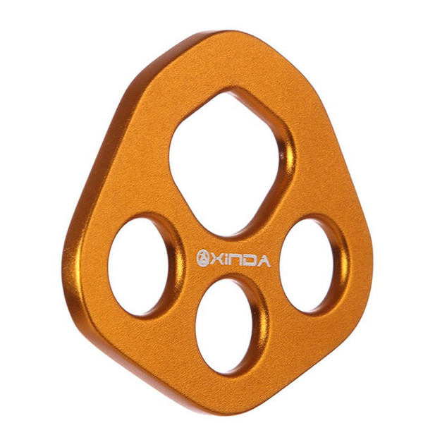 Aluminum 30KN Climbing Rope Rigging Plate Split Rope Descender Plate 4-hole Force Plate Anchor Multipliers X291