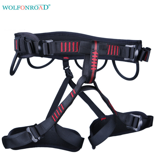 Wolfonroad Tree Climbing Harness Rescue Seat Belt Rock Climbing Harnesses For Rope Ascents Half Body Belts L -Xdqj -160