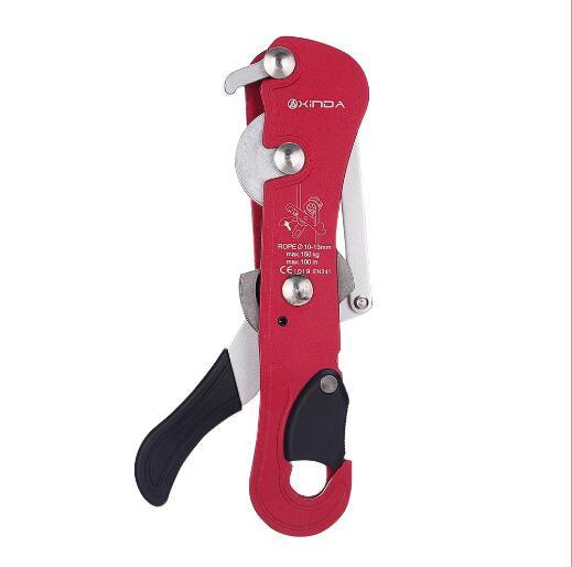 Professional Rock Climbing Handle Control Abseiling Device STOP Descender Outdoor Rappelling Antomatic Brake Decent Tool