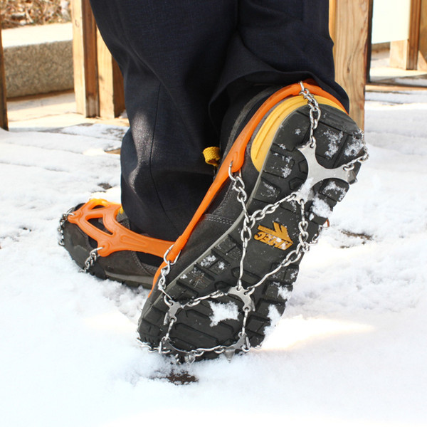 Hewolf 12 Teeth Non-slip Ice Snow Climbing Anti-slip Shoe Covers Spike Cleats Crampons M/L 2527006