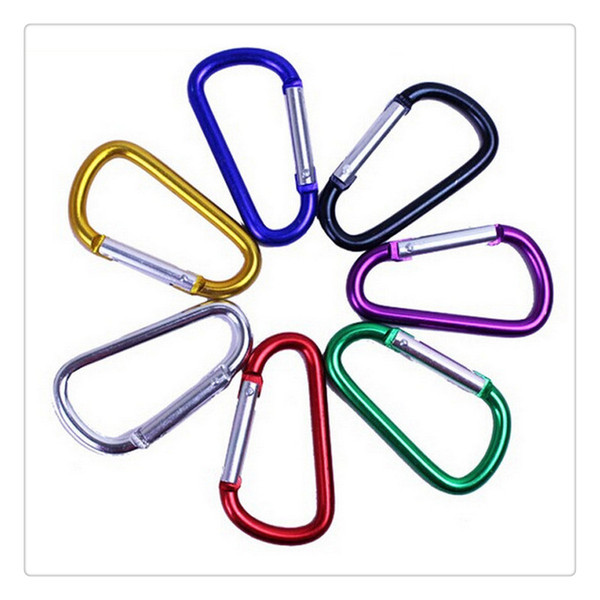 Outdoor Carabiners Clip Durable Climbing Hook Aluminum Camping Outdoorsport Accessory Carabiner Camp Snap Clip Hook Keychain Free Shipping