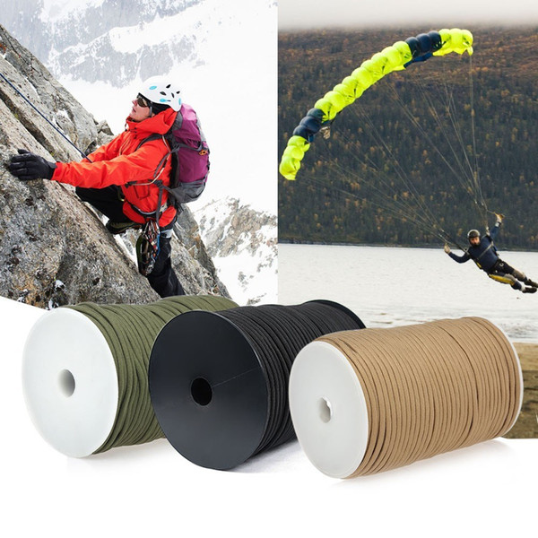 100M 550 4mm rope 328ft Paracord survival Parachute Cord Lanyard Rope roll 9 Strand Cores Rescue Tent Climbing Camping equipment kit