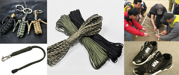 Paracord Parachute Cord Multifunctional 7 Core Lanyard Rope 15M Umbrella Rope Camping Survival Equipment Emergency Climbing