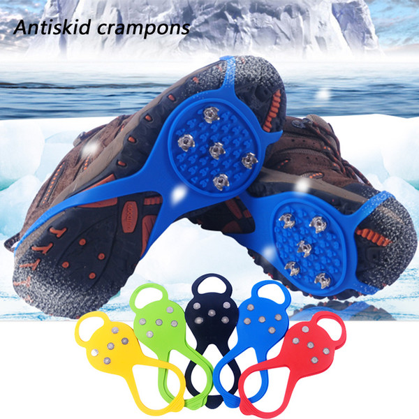 Hoist type high quality provides five kinds of tooth crampons skidproof claws, crampons, mountaineering shoes, snow shoes, outdoor antislip