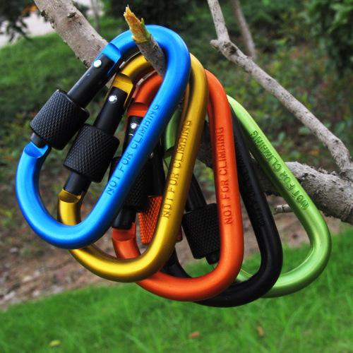 Outdoor Gear aluminum carabiner Carabiner Ring Key rings Key Chain Sports Camp Snap Clip Hook Hiking Aluminum Metal Hiking Camping 820