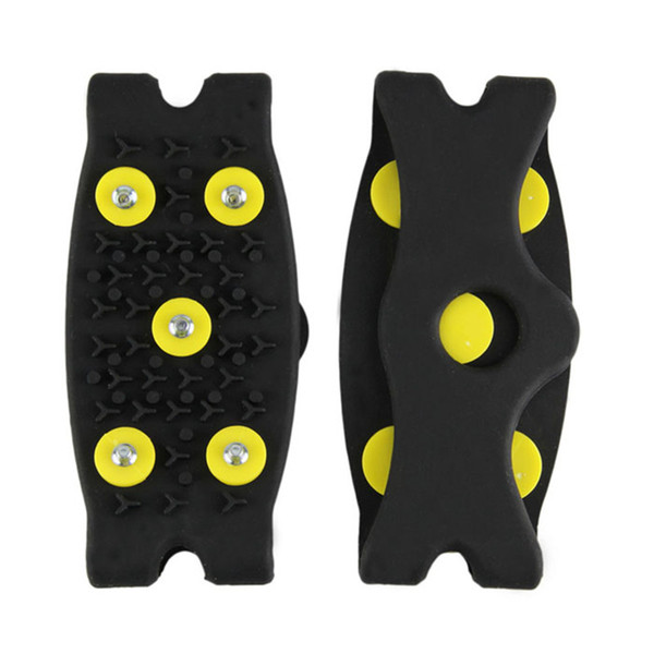 Hot Snow Ice Climbing Anti Slip Spikes Grips Crampon Cleats 5-Stud Shoes Cove