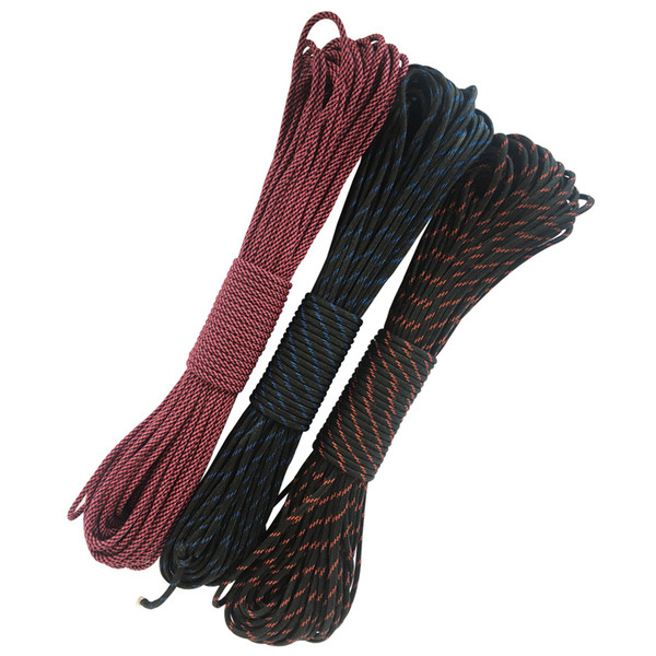 New Colors Arrival Paracord 550 Paracord Cord Lanyard Rope Mil Spec Type III 7 Strand 50-100 FT 111 colors