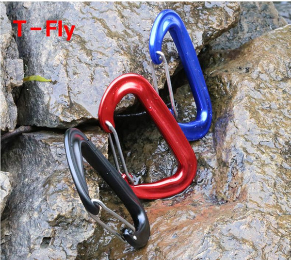 outdoor camping Type D quick hanging stainless steel spring hook multi-functional hammock hook no. 8 12KN outdoor hook equipment