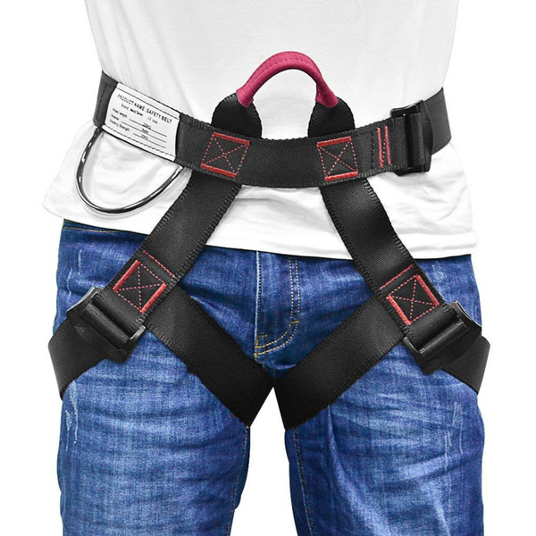 Climbing Harness, Rock Climbing Harness Protect Waist Safety Harness, Wider Half Body Harness for Mountaineering Fire Rescuing Rock Climbing