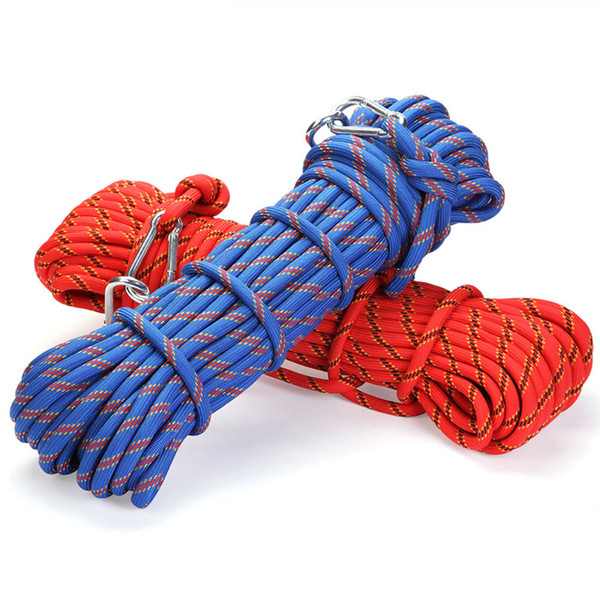 Professional 10M Outdoor Rock Climbing Rope Hiking Accessories 10Mm Diameter 3 Kn High Strength Cord Safety Ropes