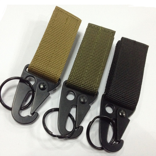 Outdoor tactics nylon webbing buckle armor belt multi - functional mountaineering buckle olecranon hook molle hookM013