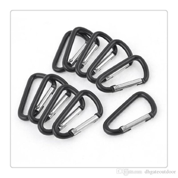 High Quality Aluminum Carabiner Snap Ring 200pcs Snap Spring Hook Carabiner Lock Clip Keychain Climbing Backpack Carabiner Ring