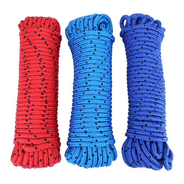 Profession 20m Outdoor Rock Climbing Rope 8mm Diameter High Strength Survival Paracord Safety Rope Cord String Hiking Accessory