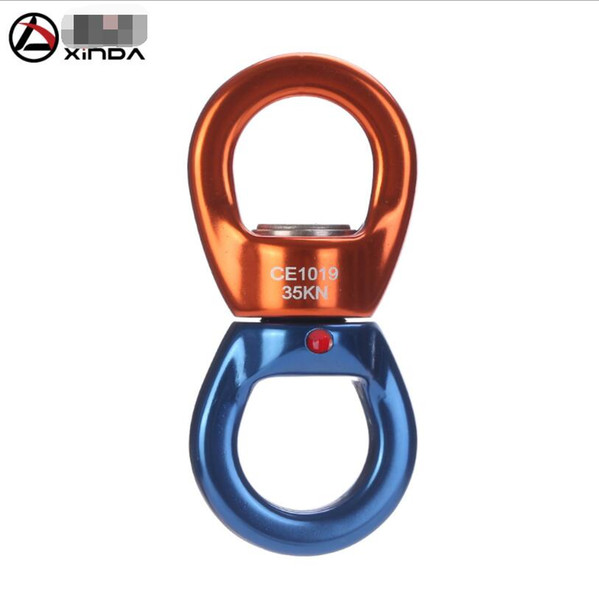 XINDA Durable Aluminum Alloy Rock Climbing Rotor Swivel Safety Rotational Device Magnesium