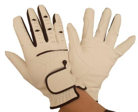 2012 HOT ! Riding Horse Gloves for Equestrain Product White with Black &FREE SHIPPING